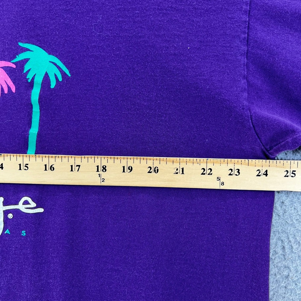 VTG 90s Mirage Las Vegas Hotel Casino T-Shirt Purple Single Stitch Palm Logo XL - Picture 5 of 15